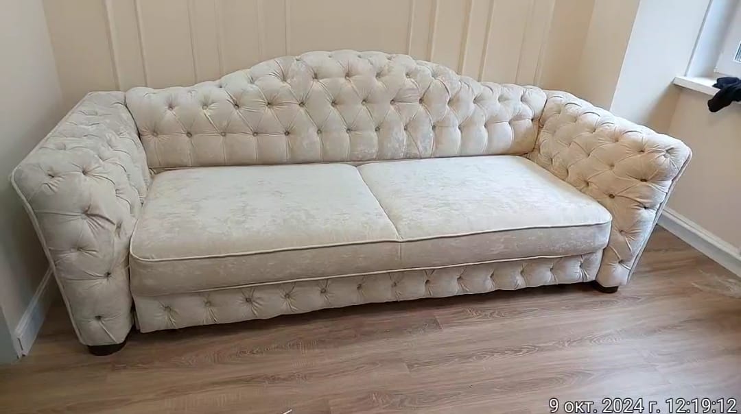 Замена обивки дивана на дому. Малая Вишера